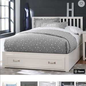 Pottery Barn kids gray full/queen duvet & sham